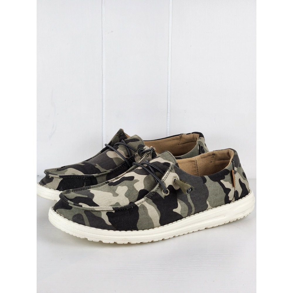 Hey Dude Wendy Camo Women Size 9 Camouflage Canvas Shoes